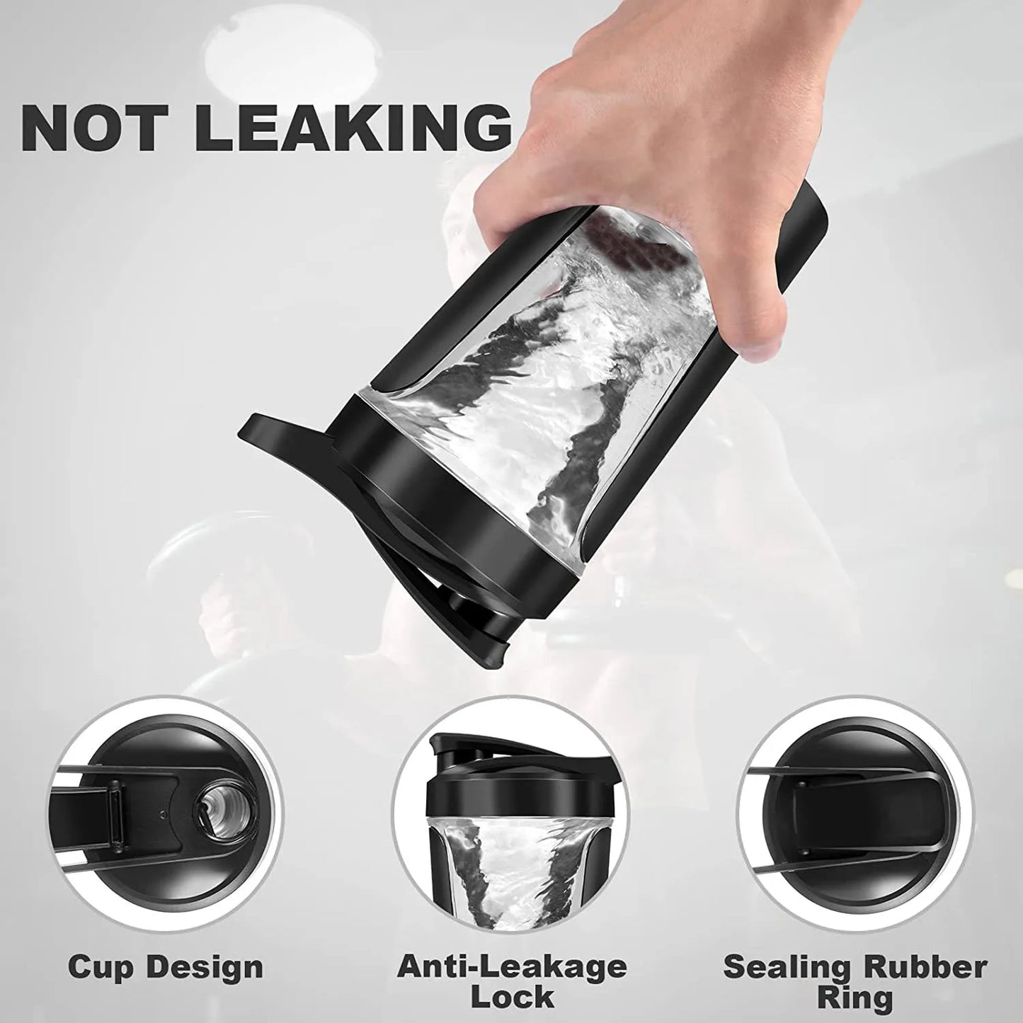 Batidora Eléctrica de Proteínas
350ml|Recargable por USB | Ideal
Para GYM y Viajes.