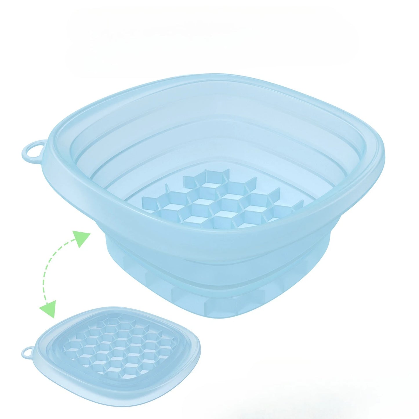 Cuenco de Hielo Facial Plegable-
Terapia Refrescante para el Cuidado de la Piel a Diario