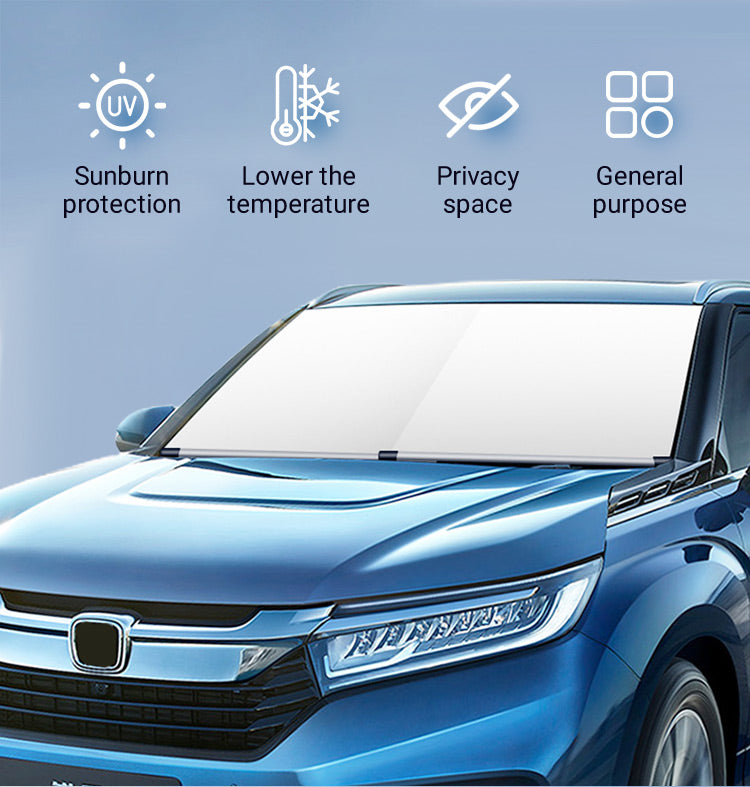 Parasol Retráctil Universal para Coche | Protección Solar Automática | Anti-Calor y UV