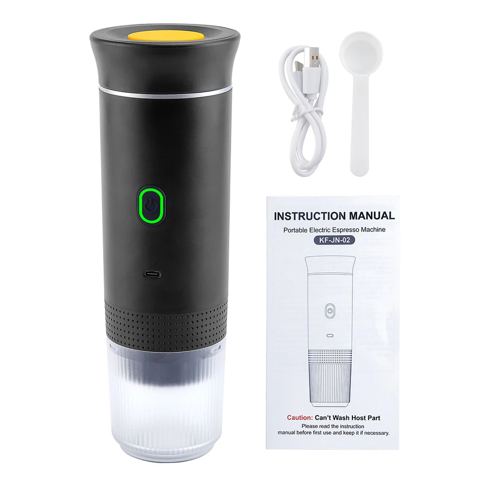 Cafetera Espresso Portátil 3 en 1 | Compatible con Cápsulas y Café Molido | Ideal para Viajes, Oficina y Uso Diario