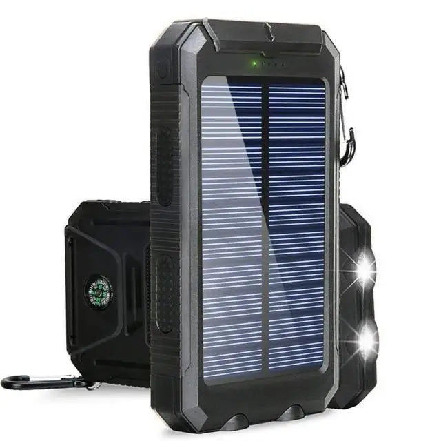 Power Bank Solar 80.000mAh | Batería Externa Portátil con Carga Rápida y Linterna LED
