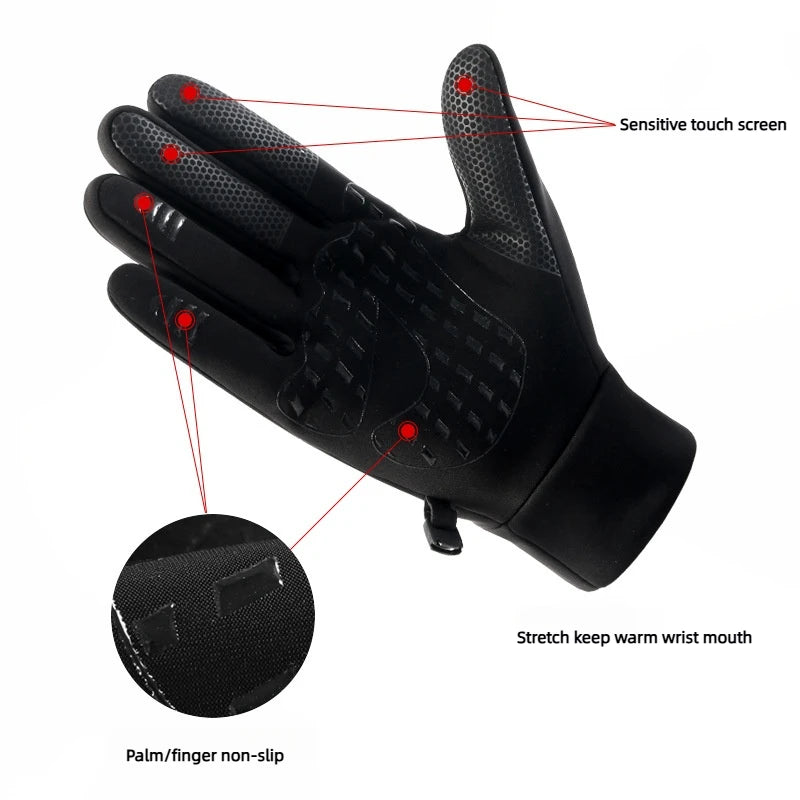 Guantes Impermeables de Invierno | Antideslizantes, Cortaviento y Pantalla Táctil | Uso Deportivo y Diario