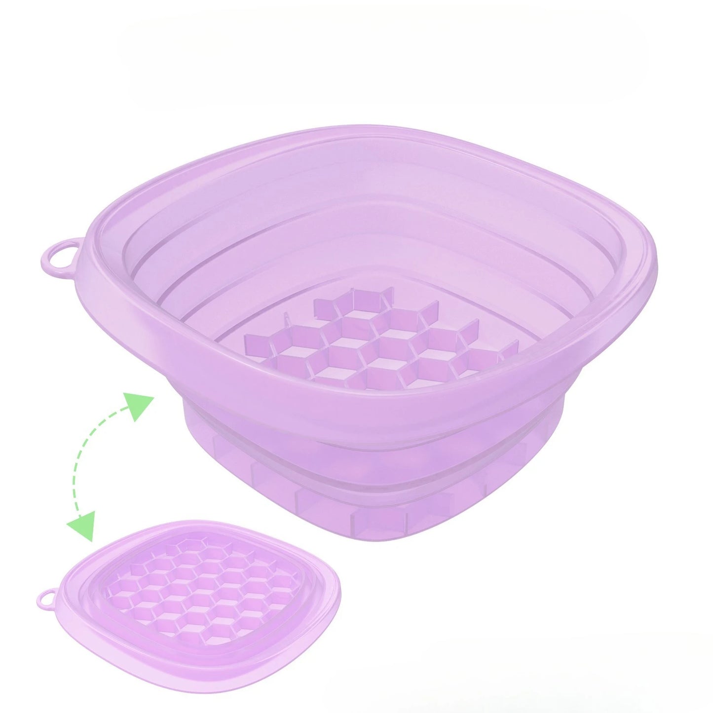 Cuenco de Hielo Facial Plegable-
Terapia Refrescante para el Cuidado de la Piel a Diario