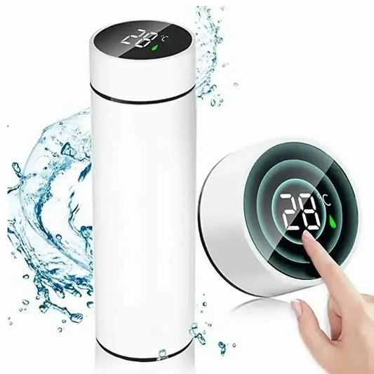 Botella Inteligente 500ml | Acero Inoxidable + Pantalla LED de Temperatura